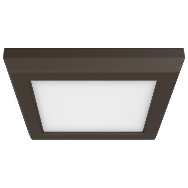 Blink Pro - 9W - 5in - LED Fixture - CCT Selectable - Square Shape - Bronze Finish - 120V