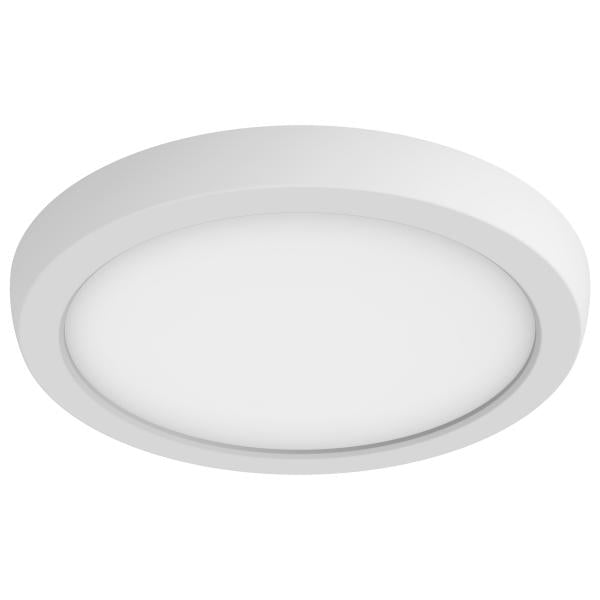 Blink Pro - 11W - 7in - LED Fixture - CCT Selectable - Round Shape - White Finish - 120V