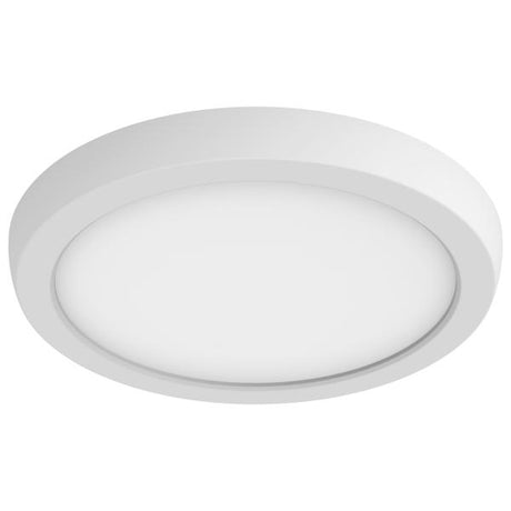 Blink Pro - 11W - 7in - LED Fixture - CCT Selectable - Round Shape - White Finish - 120V