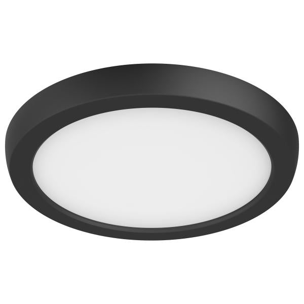 Blink Pro - 11W - 7in - LED Fixture - CCT Selectable - Round Shape - Black Finish - 120V