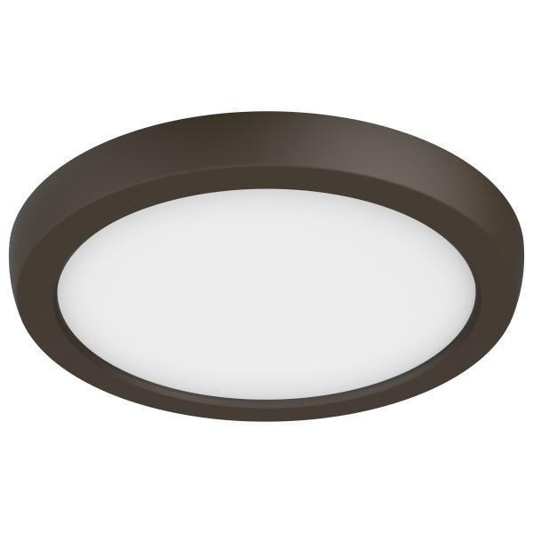 Blink Pro - 11W - 7in - LED Fixture - CCT Selectable - Round Shape - Bronze Finish - 120V