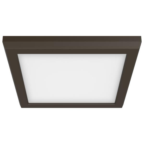 Blink Pro - 11W - 7in - LED Fixture - CCT Selectable - Square Shape - Bronze Finish - 120V