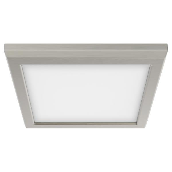 Blink Pro - 11W - 7in - LED Fixture - CCT Selectable - Square Shape - Brushed Nickel Finish - 120V