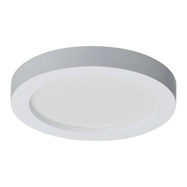 5 Inch - LED Flush Mount Fixture - Disk Light - Round - 11 Watt - 3000K - White Finish - 12pk