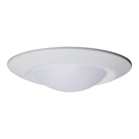 6 Inch - LED Flush Mount Fixture - Disk Light - Round - 10 Watt - 3000K - White Finish - 24pk