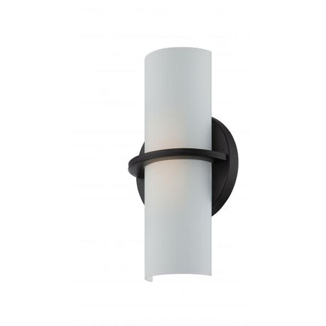 Tucker - LED Wall Sconce - Etched Opal Glass - Aged Bronze Finish