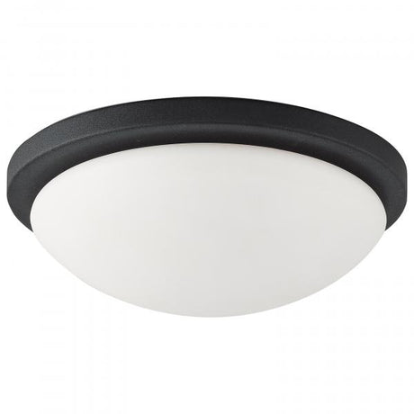 Button - 11 Inch LED Flush Mount Fixture - Matte Black Finish - CCT Selectable - 120 Volts