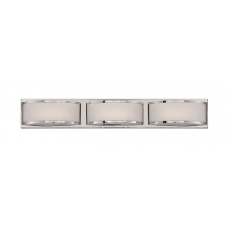 Mercer - (3) LED Wall Sconce - Frosted Glass - Polished Nickel Finish