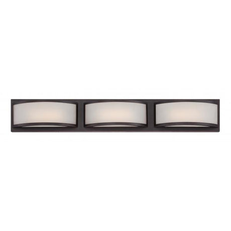 Mercer - (3) LED Wall Sconce - Frosted Glass - Georgetown Bronze Finish