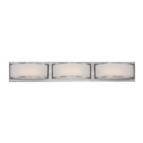 Mercer - (3) LED Wall Sconce - Frosted Glass - Brushed Nickel Finish