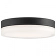 Pi - 9 Inch LED Flush Mount - Black Finish - Frosted Etched Glass - CCT Selectable - 120 Volts