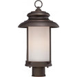 Bethany - LED Outdoor Post with Satin White Glass