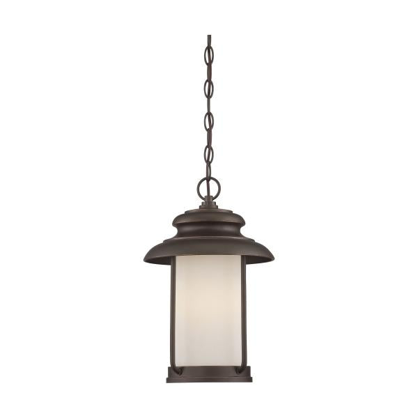 Bethany - LED Outdoor Hanging with Satin White Glass