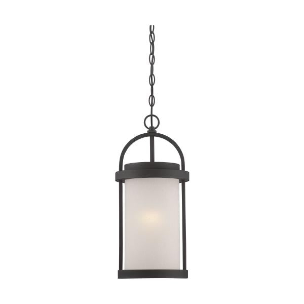 Willis - LED Outdoor Hanging with Antique White Glass