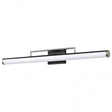 Solano LED Large Vanity - Black and Brushed Nickel Finish - White Acrylic Lens