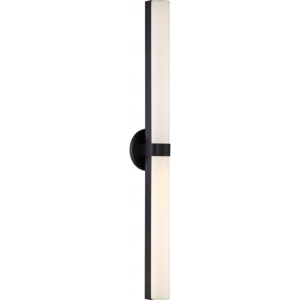 Bond - Double LED Vanity - 37.38 inches - White Acrylic Lens - Aged Bronze Finish