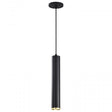 Century - 12 Watt - 16" - LED Pendant - Matte Black and Brushed Brass Finish