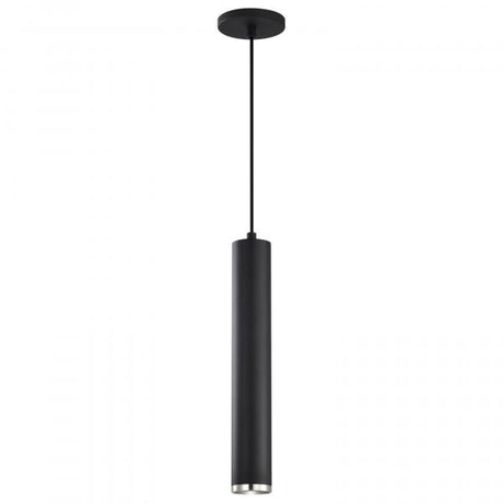 Century - 12 Watt - 16" - LED Pendant - Matte Black and Brushed Nickel Finish