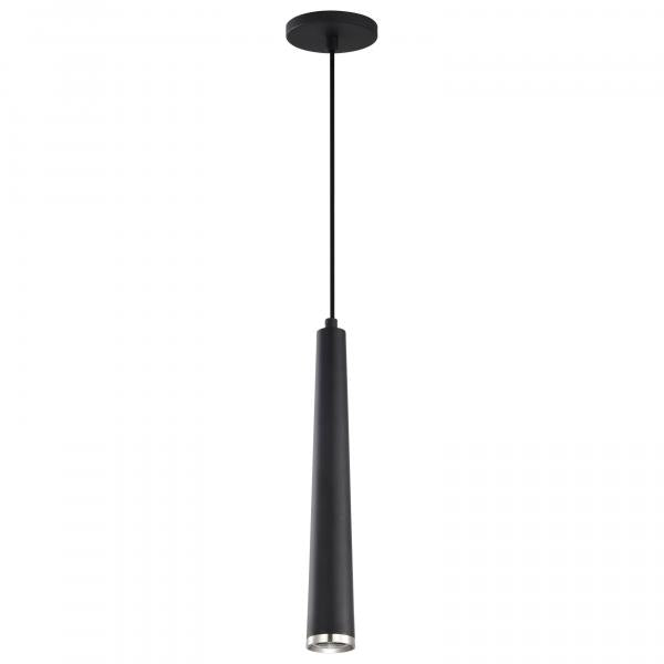 Melrose - 12 Watt - 16" - LED Pendant - Matte Black and Brushed Nickel Finish