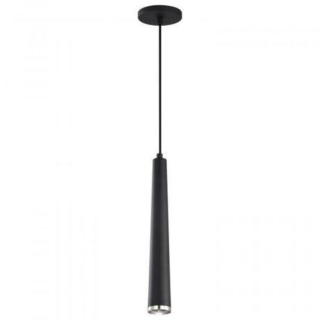 Melrose - 12 Watt - 16" - LED Pendant - Matte Black and Brushed Nickel Finish