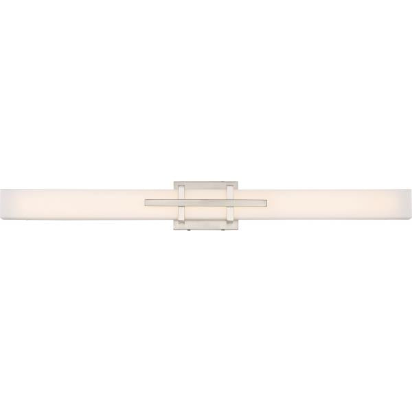 Grill Triple LED Wall Sconce - Polished Nickel Finish - White Acrylic Lens