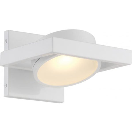 Hawk LED Pivoting Head Wall Sconce - White Finish