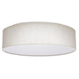 15 inch - CCT Selectable - Fabric Drum LED Decor Flush Mount Fixture - Beige Fabric Shade - Acrylic Diffuser