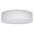 15 inch - CCT Selectable - Fabric Drum LED Decor Flush Mount Fixture - White Fabric Shade - Acrylic Diffuser