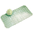 iDesign 26-1/2 in. L X 13-3/4 in. W Green Vinyl Bath Mat