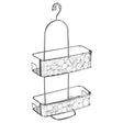 iDesign Bubbli 21.75 in. H X 10.25 in. W X 5.5 in. L Clear/Silver Shower Caddy