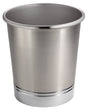 iDesign Silver Steel York Trash Can