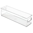 iDesign Clear Storage Bin 4 in. H X 4 in. W X 14.5 in. D Stackable