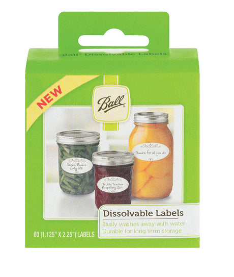 Ball Dissolvable Canning Labels 60 pk