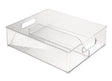 iDesign Clear Storage Bin 4 in. H X 12 in. W X 14.5 in. D Stackable