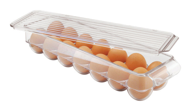 iDesign Linus 3 in. H X 14.5 in. D Plastic Egg Holder