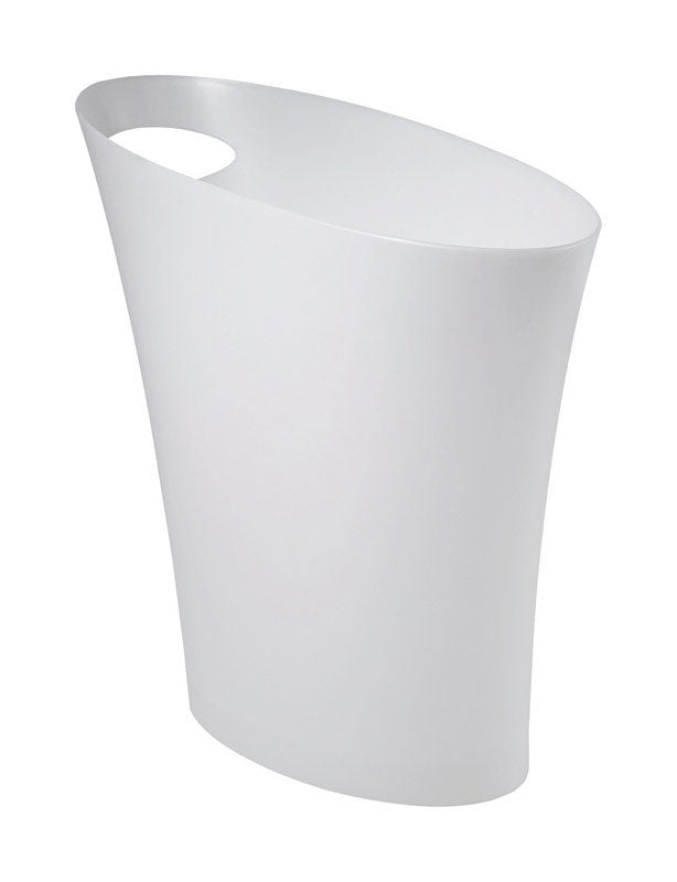 Umbra Skinny 2 gal White Plastic Modern Wastebasket