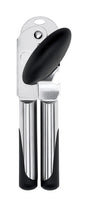 OXO Satin Nickel Black/Silver Stainless Steel Manual Can Opener