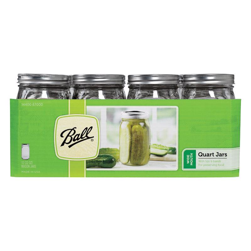 Ball Wide Mouth Mason Jar 32 oz 12 pk