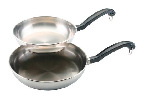 Farberware Classic Series Stainless Steel Skillet Set 8 & 10 in. Silver