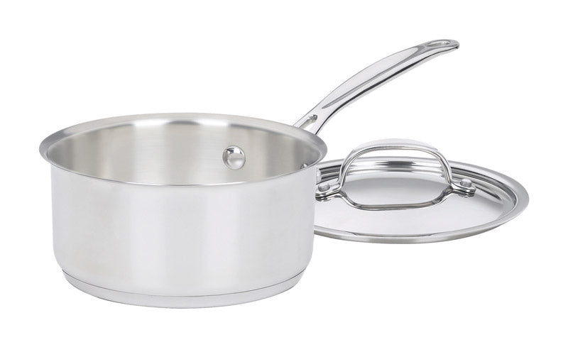 Cuisinart Chef's Classic Stainless Steel Saucepan 1.5 qt Silver