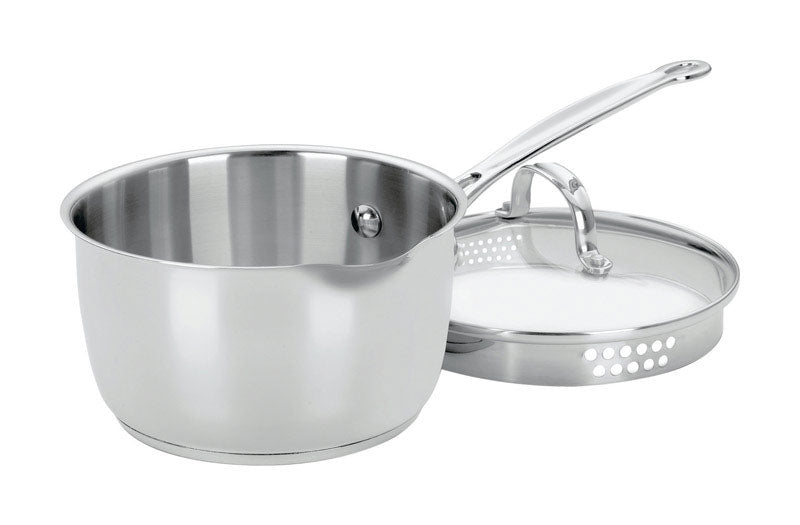 Cuisinart Chef's Classic Stainless Steel Saucepan 2 qt Silver