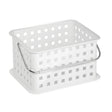 iDesign White Storage Basket 7 in. H X 5 in. W X 9.25 in. D