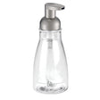 iDesign Brushed Nickel Clear Plastic Soap Dispenser