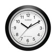 La Crosse Technology 12 in. L X 1 in. W Indoor Casual Analog Atomic Wall Clock Glass/Plastic Black/S