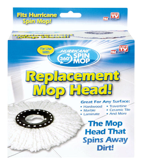 Hurricane 6 in. Spin Microfiber Mop Refill 1 pk