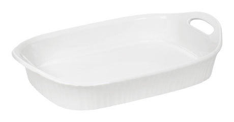 Corningware 10.5 in. W X 16-1/8 in. L Casserole Pan White