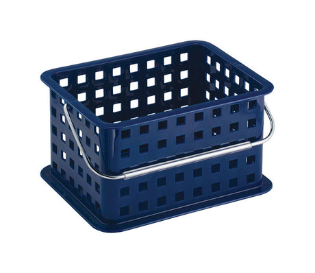 iDesign Blue Storage Basket 7 in. H X 5 in. W X 9.25 in. D