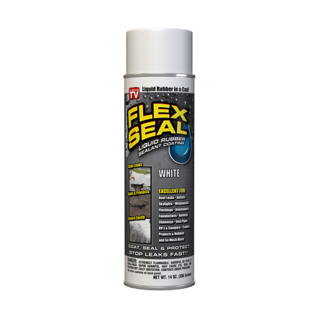 Flex Seal Family of Products Flex Seal White Rubber Spray Sealant 14 oz