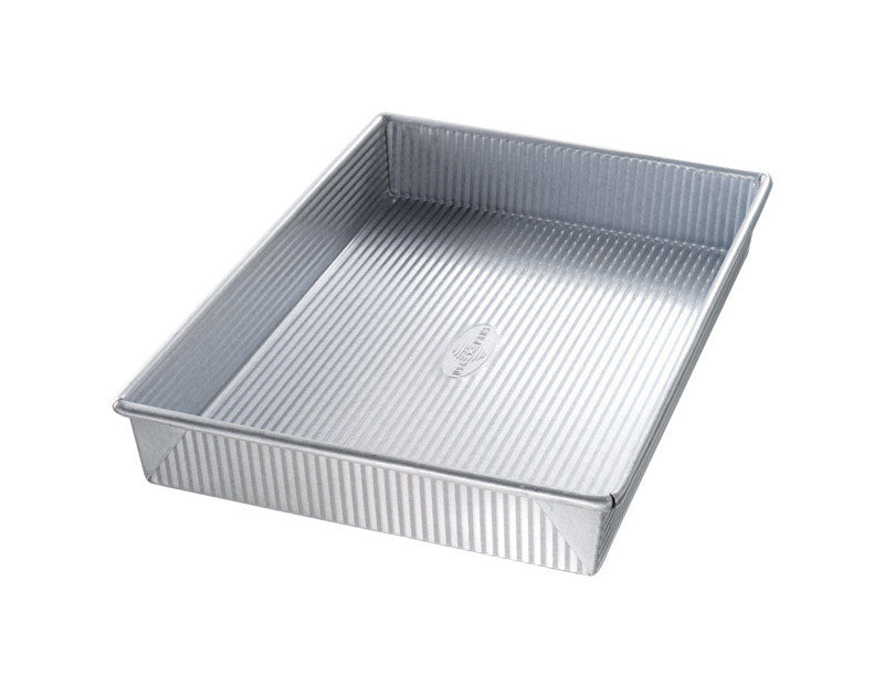 USA Pan 9.5 in. W X 13.625 in. L Rectangular Pan Silver 1 pc