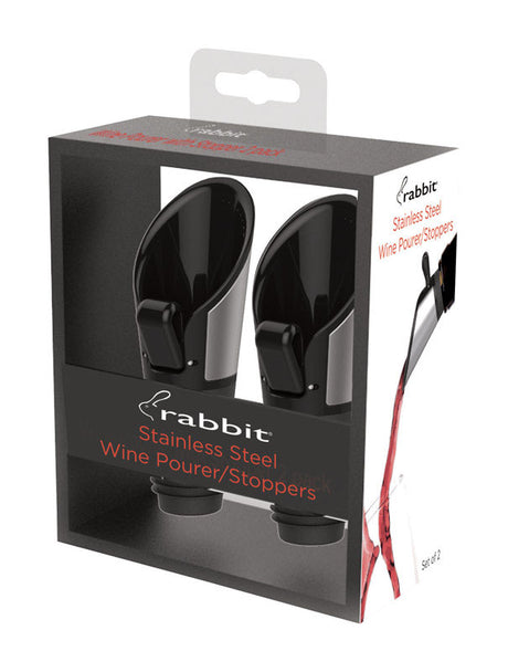 Rabbit Stainless Steel Wine Pourer and Stopper